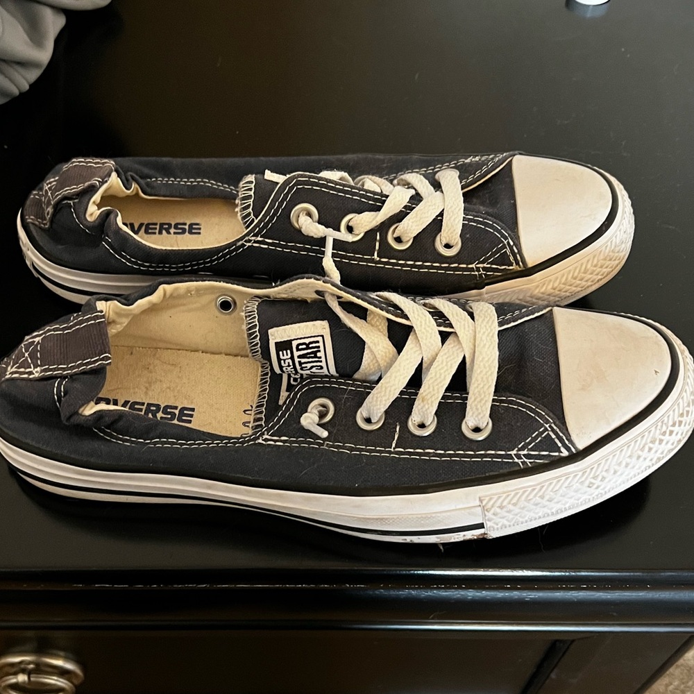 Converse slip ons navy blue size9